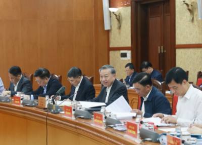 Tổng Bí thư Tô Lâm phát biểu chỉ đạo. Ảnh: Thống Nhất – TTXVN