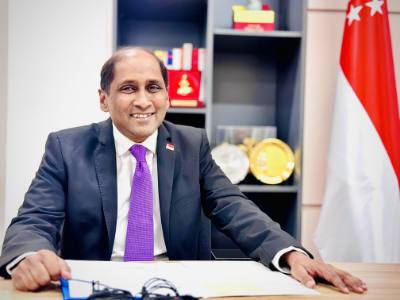 Đại sứ Singapore tại Việt Nam Jaya Ratnam. Ảnh: Việt Đức - TTXVN