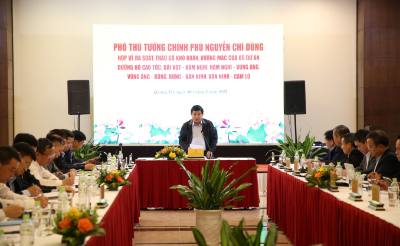 Phó Thủ tướng Nguyễn Chí Dũng phát biểu tại buổi làm việc. Ảnh: Thanh Thuỷ-TTXVN