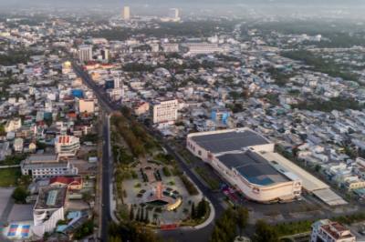 Thành phố Bến Tre đổi mới sau 50 năm giải phóng. Ảnh tư liệu-TTXVN phát