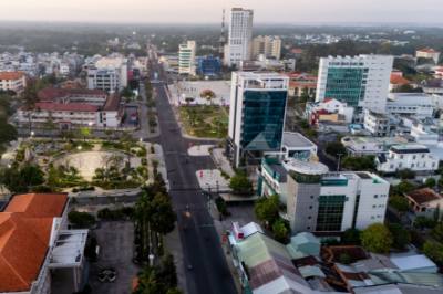 Thành phố Bến Tre đổi mới sau 50 năm giải phóng. Ảnh tư liệu-TTXVN phát