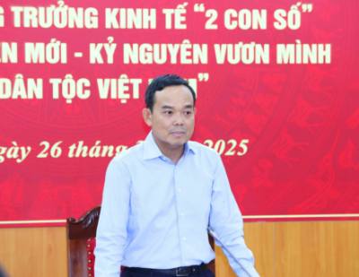 Đồng chí Trần Lưu Quang, Bí thư Trung ương Đảng, Trưởng Ban Chính sách, Chiến lược Trung ương, Trưởng Ban Chỉ đạo chủ trì hội nghị. Ảnh: Phương Hoa - TTXVN