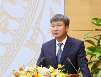 Bí thư Tỉnh ủy Yên Bái Trần Huy Tuấn kết luận hội nghị. Ảnh: TTXVN phát