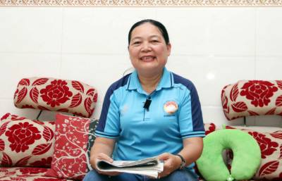 Bà Lê Thị Thu Trà, Phó Chủ tịch Thường trực Ủy ban MTTQ Việt Nam quận Tân Bình, Thành phố Hồ Chí Minh. Ảnh: Xuân Khu-TTXVN