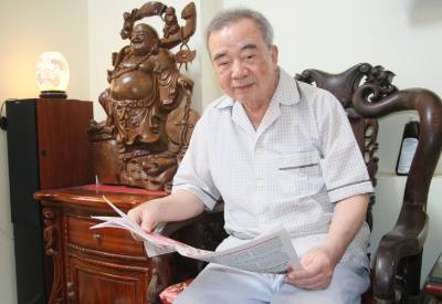 Ông Nguyễn Đức Nhật, Chủ nhiệm Câu lạc bộ Thiên Trường, Nam Định. Ảnh: Nguyễn Lành - TTXVN