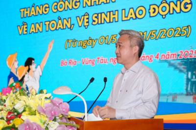 Ông Đặng Minh Thông, Phó Chủ tịch UBND tỉnh Bà Rịa-Vũng Tàu, phát biểu tại lễ phát động. Ảnh: TTXVN phát