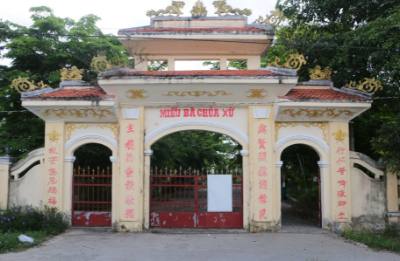 Miếu bà Chúa xứ ấp Mỹ Đông 1, xã Mỹ Quới, nơi thành lập chi bộ Đảng Cộng sản đầu tiên của tỉnh Sóc Trăng, Chi bộ Mỹ Quới vào tháng 6/1930. Ảnh: Tuấn Phi - TTXVN