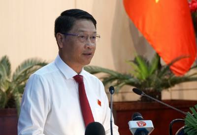 Chủ tịch HĐND thành phố Đà Nẵng Ngô Xuân Thắng phát biểu tại Kỳ họp. Ảnh: Quốc Dũng - TTXVN