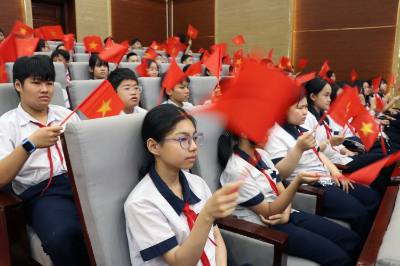 Các đại biểu tại Liên hoan Thanh niên tiên tiến làm theo lời Bác cấp thành phố Hải Phòng lần thứ VI. Ảnh: Hoàng Ngọc - TTXVN