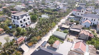 Xã Đông Lâm đang đổi thay từng ngày theo hướng chuẩn nông thôn mới. Ảnh: Vũ Quang – TTXVN