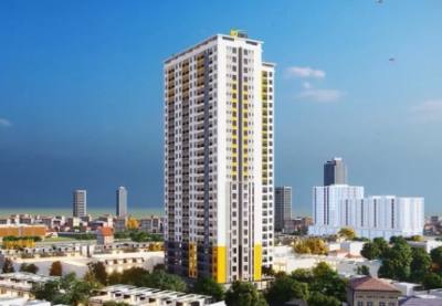 Tòa nhà chung cư do Tập đoàn BCONS làm chủ đầu tư tại phường Bình Thắng, thành phố Dĩ An, tỉnh Bình Dương. Ảnh: Dương Chí Tưởng-TTXVN
