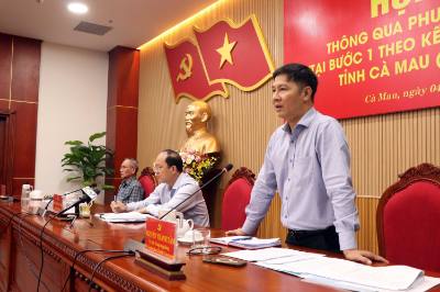 Đồng chí Nguyễn Thành Tâm, Ủy viên Trung ương Đảng, Phó trưởng Ban Tổ chức Trung ương phát biểu. Ảnh: Kim Há - TTXVN