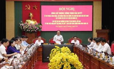 Quang cảnh buổi làm việc. Ảnh: Trần Trang-TTXVN