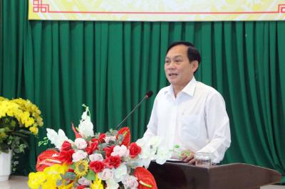 Phó Chủ tịch UBND thành phố Cần Thơ Nguyễn Ngọc Hè phát biểu tại Hội nghị. Ảnh: Trung Kiên - TTXVN