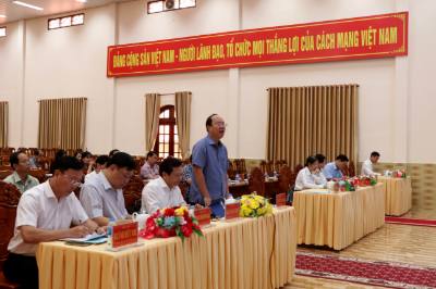 Bí thư Tỉnh ủy Cà Mau Nguyễn Hồ Hải phát biểu chỉ đạo tại Hội nghị. Ảnh: Kim Há - TTXVN