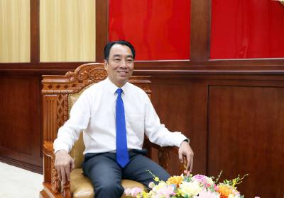Chủ tịch UBND tỉnh Vĩnh Long Lữ Quang Ngời cho biết, đến thời điểm này, tỉnh đã cơ bản hoàn tất công tác chuẩn bị, sẵn sàng đưa bộ máy mới vận hành ổn định, thông suốt từ ngày 1/7/2025. Ảnh: Phạm Minh Tuấn-TTXVN