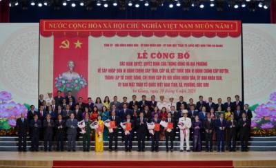 Ban Chấp hành Đảng bộ tỉnh An Giang nhiệm kỳ 2020 – 2025 gồm 67 đồng chí. Ảnh: Văn Sĩ - TTXVN                                   