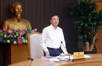 Phó Thủ tướng Lê Thành Long phát biểu. Ảnh: Phạm Kiên - TTXVN