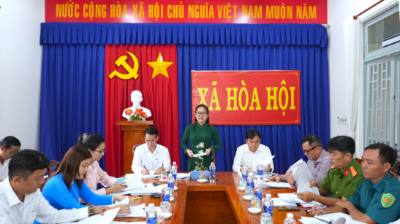 UBND xã biên giới Hòa Hội, tỉnh Tây Ninh (trụ sở tại xã Biên Giới, huyện Châu Thành (cũ)),  tổ chức vận hành bộ máy chính quyền địa phương 2 cấp sáng 1/7. Ảnh: Minh Phú - TTXVN
