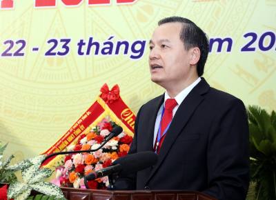 Ông Phùng Quang Hội, Ủy viên Ban Thường vụ Tỉnh ủy Lạng Sơn được chỉ định giữ chức Bí thư Đảng ủy phường Đông Kinh. Ảnh: Văn Đạt - TTXVN