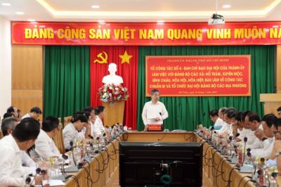 Quang cảnh buổi làm việc. Ảnh: Đoàn Mạnh Dương-TTXVN