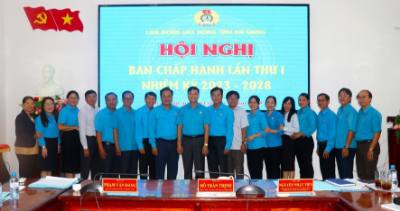 Ban Chấp hành Liên đoàn Lao động tỉnh An Giang. Ảnh: Lê Huy Hải - TTXVN