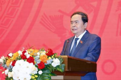 El presidente de NA, Tran Thanh, habla en el evento.  Foto de VNA: doãn tấn