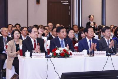 Chủ tịch Quốc hội Trần Thanh Mẫn và đại biểu dự hội nghị. Ảnh: Doãn Tấn – TTXVN