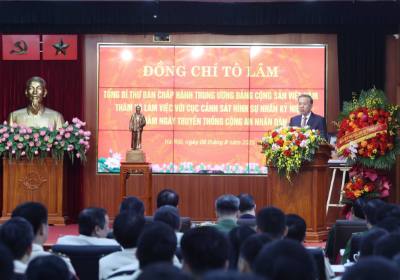 Tổng Bí thư Tô Lâm phát biểu. Ảnh: Thống Nhất - TTXVN