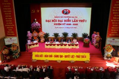 Đại hội đại biểu Đảng bộ phường Sa Pa (Lào Cai) nhiệm kỳ 2025 - 2030. Ảnh: Tuấn Khôi - TTXVN