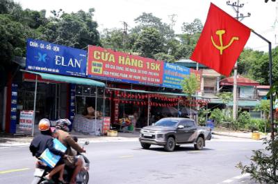 Xã Đà Bắc hướng đến Đại hội Đảng bộ tỉnh Phú Thọ lần thứ nhất. Ảnh: Thanh Hải - TTXVN 