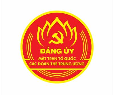 Logo chính thức Đảng ủy MTTQ, các đoàn thể Trung ương. Ảnh: TTXVN phát