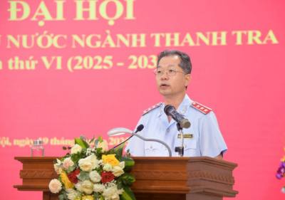 Ông Nguyễn Văn Quảng, Phó Tổng Thanh tra Thường trực Thanh tra Chính phủ phát động phong trào thi đua giai đoạn 2026 - 2030. Ảnh: TTXVN phát