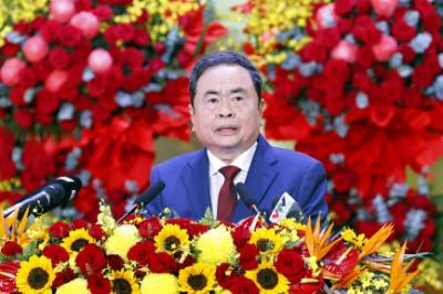 Chủ tịch Quốc hội Trần Thanh Mẫn phát biểu chỉ đạo Đại hội. Ảnh: Doãn Tấn - TTXVN