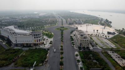 Một khu dân cư bên sông Đồng Nai tiếp giáp với TP. Hồ Chí Minh. Ảnh: Sỹ Tuyên - TTXVN