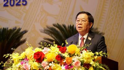 Đồng chí Nguyễn Trọng Nghĩa, Ủy viên Bộ Chính trị, Bí thư Trung ương Đảng, Trưởng Ban Tuyên giáo và Dân vận Trung ương, phát biểu tại Đại hội. Ảnh: Đình Quân-TTXVN                               