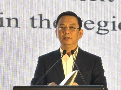 Ông Đồng Huy Cương, Phó Chủ tịch Liên hiệp các tổ chức hữu nghị Việt Nam phát biểu khai mạc chương trình. Ảnh: Hải Ngọc - TTXVN