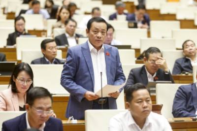 Đại biểu Quốc hội TP Hồ Chí Minh Lê Văn Khảm phát biểu. Ảnh: Doãn Tấn - TTXVN