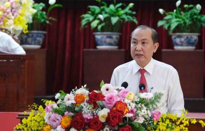 Ủy viên dự khuyết Trung ương Đảng, Phó Chủ tịch Thường trực Trung ương Hội Nông dân Việt Nam Phan Như Nguyện phát biểu chỉ đạo Đại hội. Ảnh: Thanh Liêm - TTXVN