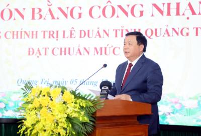 Đồng chí Nguyễn Xuân Thắng phát biểu tại buổi lễ. Ảnh: Tá Chuyên - TTXVN