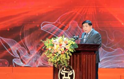 Phó Thủ tướng Nguyễn Chí Dũng phát biểu tại buổi lễ. Ảnh: Lê Đông - TTXVN