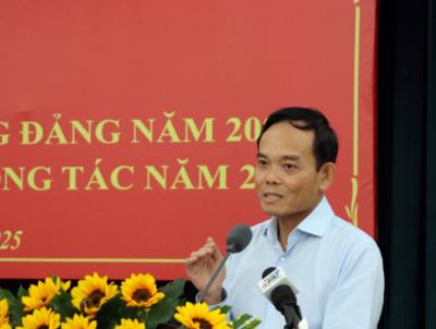 Bí thư Thành ủy Thành phố Hồ Chí Minh Trần Lưu Quang phát biểu chỉ đạo Hội nghị. Ảnh: Tiến Lực - TTXVN