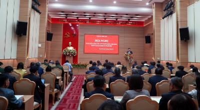 Hội nghị tổng kết công tác xây dựng Đảng năm 2025, triển khai nhiệm vụ năm 2026 của tỉnh Hưng Yên. Ảnh: Nguyễn Công Hải - TTXVN
