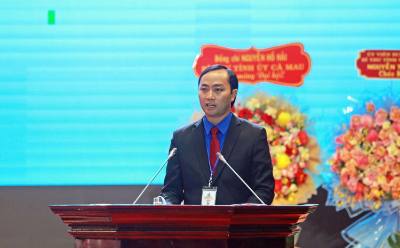 Bí thư Tỉnh đoàn Cà Mau Phạm Tuấn Tài tin tưởng rằng Đại hội XIV của Đảng sẽ có những quyết sách chiến lược để đưa đất nước vươn mình mạnh mẽ vào kỷ nguyên mới. Ảnh: Chanh Đa - TTXVN