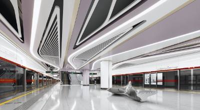 Phối cảnh nhà ga Tao Đàn của tuyến metro số 2 (Bến Thành - Tham Lương). Ảnh: TTXVN phát