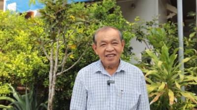 Ông Nguyễn Thành Chinh (Chủ tịch Hội Người cao tuổi, Ban Chấp hành Hội Nông dân xã Tân Hội, tỉnh Tây Ninh) đặt niềm tin vào sự lãnh đạo của Đảng. Ảnh: Thanh Tân - TTXVN