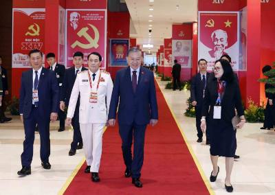 党总书记苏林出席大会。 越通社照片