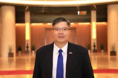 Tiến sĩ Trần Hải Linh, Ủy viên Ủy ban Trung ương Mặt trận Tổ quốc Việt Nam, Chủ tịch Hiệp hội Doanh nhân và Đầu tư Việt Nam - Hàn Quốc, Chủ tịch sáng lập Hội Chuyên gia, Trí thức Việt Nam - Hàn Quốc. Ảnh: TTXVN phát