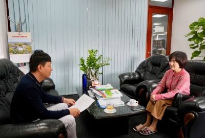 Ông Đỗ Quang Hưng, Bí thư Đảng ủy Khu Công nghiệp Nhật Bản - Hải Phòng, Phó Tổng Giám đốc thứ nhất Công ty Phát triển Khu công nghiệp Nhật Bản - Hải Phòng, khẳng định niềm tin sâu sắc và gửi gắm nhiều kỳ vọng vào những chủ trương, quyết sách mang tính chiến lược, đúng đắn và kịp thời của Đại hội XIV. Ảnh: Tiến Vĩnh - TTXVN