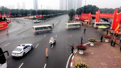 Camera AI kích hoạt "làn sóng xanh" phát huy hiệu quả trong công tác dẫn đoàn phục vụ Đại hội XIV của Đảng. Ảnh: TTXVN phát.